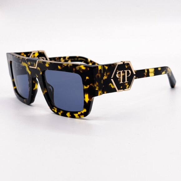 NEW PHILIPP PLEIN GLOOM SPP092M 0781 HAVANA MEN SUNGLASSES PHILIPP PLEIN - Picture 4 of 12
